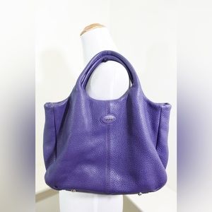 Tod’s Purple Leather Crossbody Bag